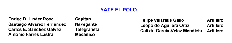 tripulacion Yate El Polo